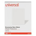 Universal Top-Load Poly Sheet Protectors, Nonglare, Economy, Letter, PK200 UNV21127